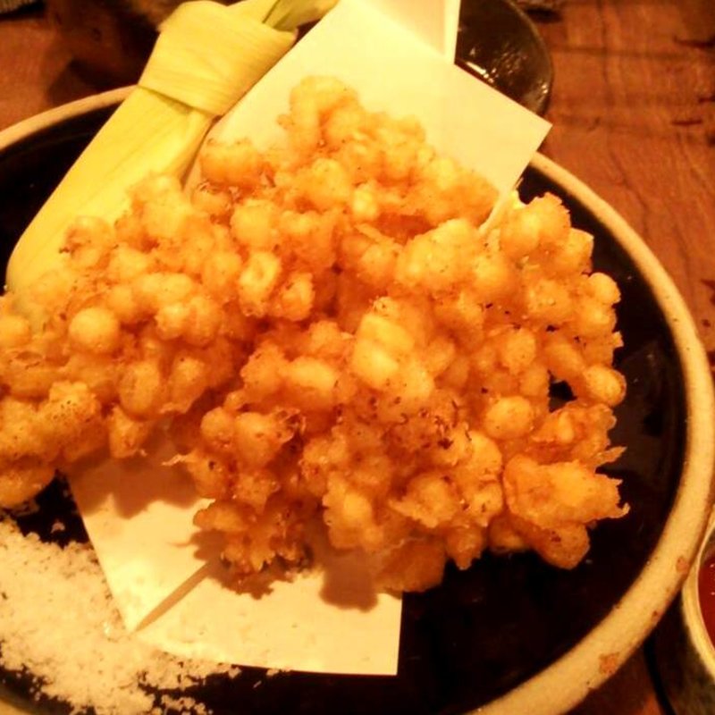 コーンのかき揚げ(炭焼笑店 陽 お初天神　裏参道 )