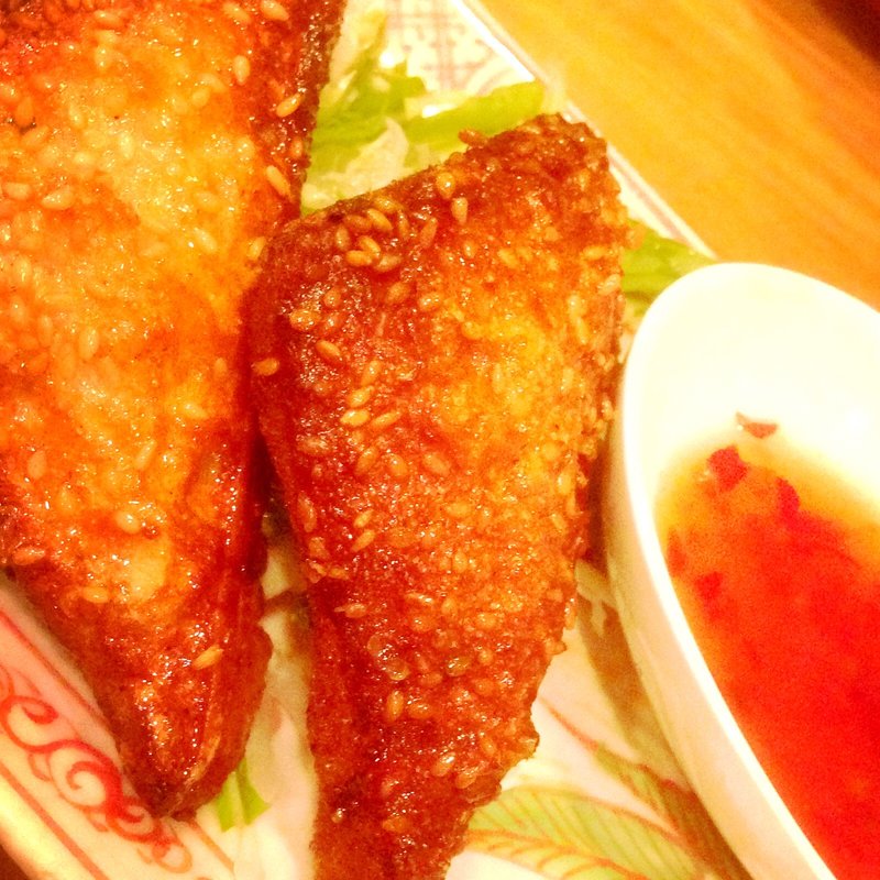 タイ風シュリンプフライドトースト(杏's cafe)