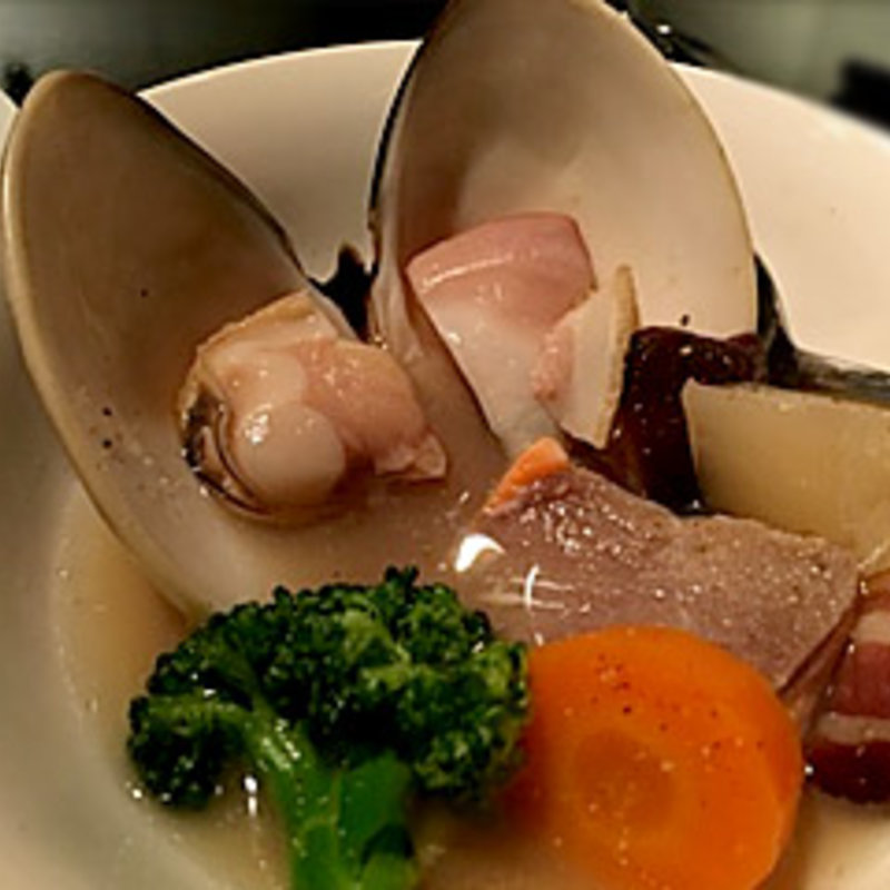 地蛤と秋鮭のポトフ(夢酒 ダイニングバームッシュ藤沢店)