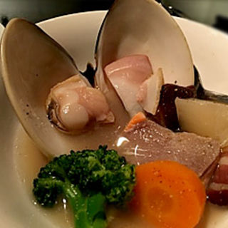地蛤と秋鮭のポトフ(夢酒 ダイニングバームッシュ藤沢店)