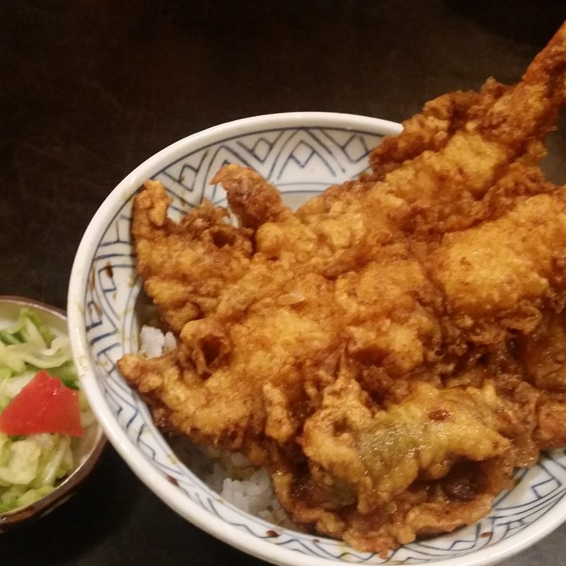 天丼（えび2本、かき揚げ1本)(大黒家天麩羅 別館)