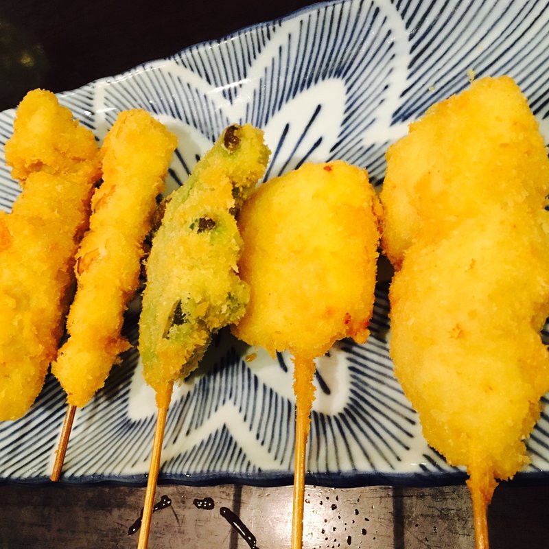 串カツ5本盛り(串カツ民屋 代々木上原店)