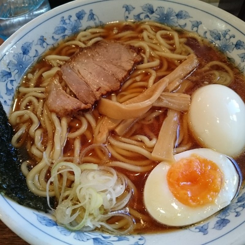 中華そば＋半熟玉子(東池袋大勝軒 いちぶん)