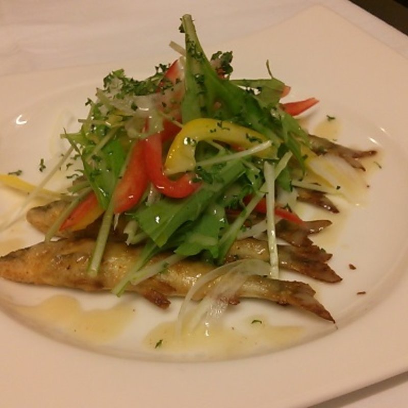 鮎のコンフィ　野菜と共に(Maru'sTable （マルズターブル）)