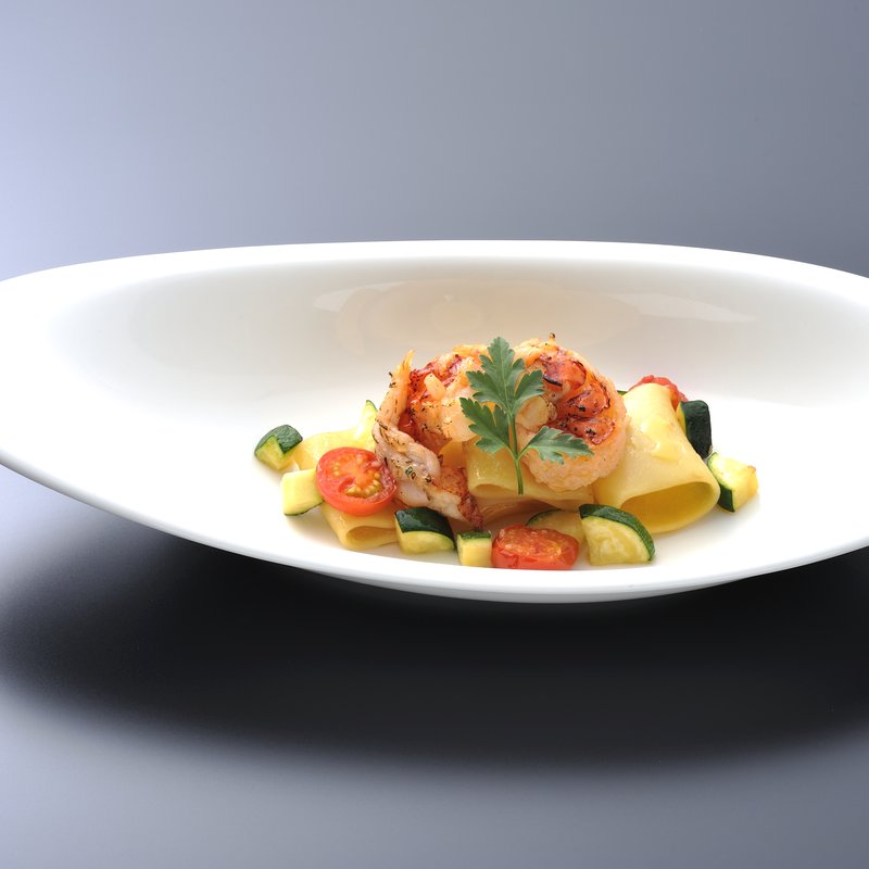 オマール海老とズッキーニのパッケリ(MISCELA D’ORO)