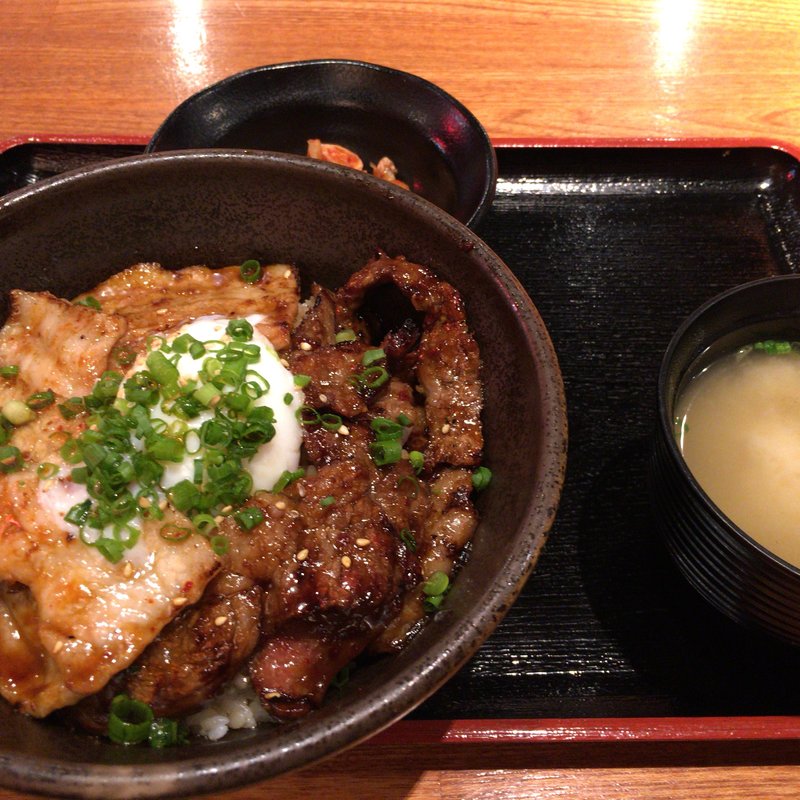 合盛カルビ丼(北海道マルハ酒場 御徒町一号店)