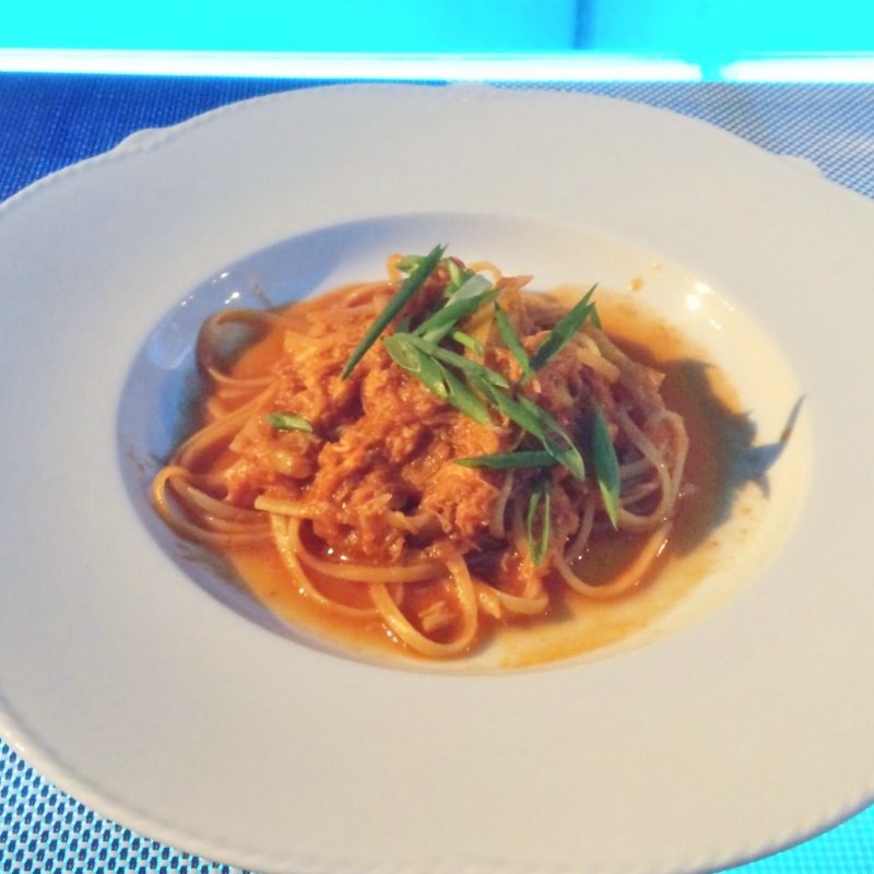 ワタリガニのトマトソース パスタ バベッティーニ(International cuisine subzero)