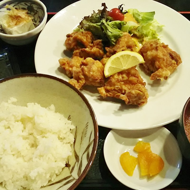 鶏から揚げ定食(いっき)