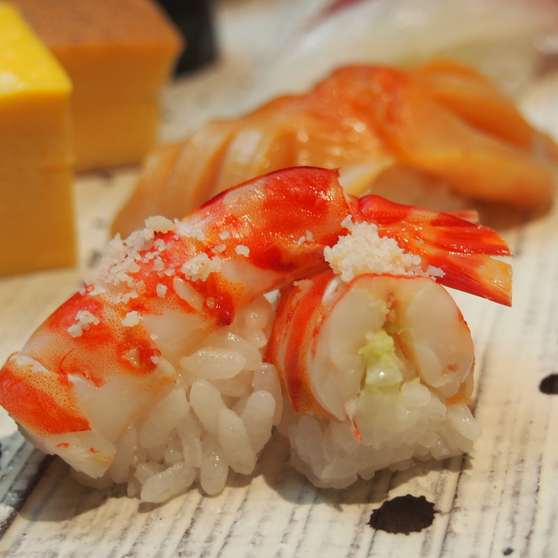 海老の握り(鮨 みもと)