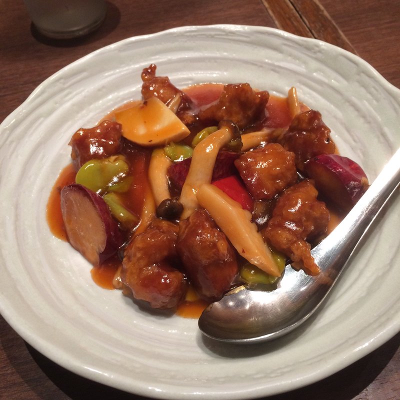 さつまいもと豚肩ロースの酢豚(ハマムラ イオンモール京都桂川店 )
