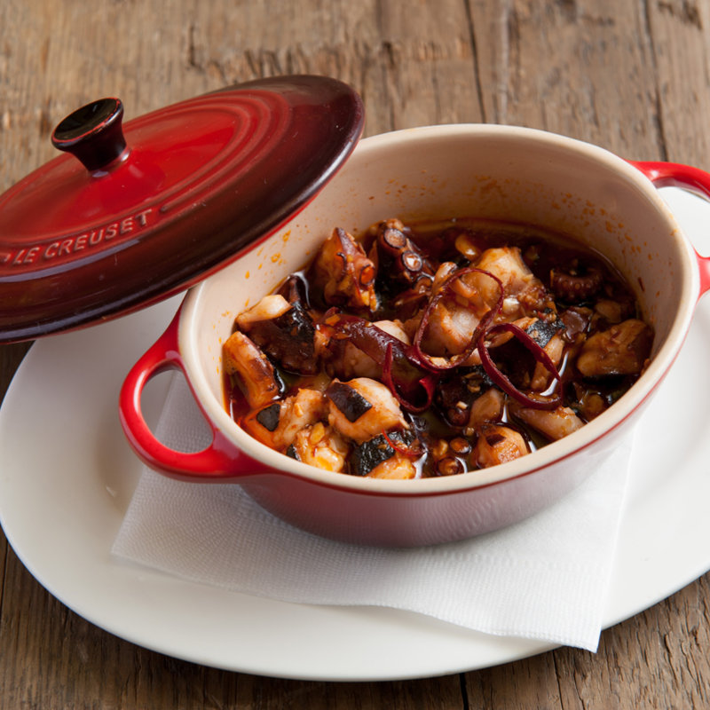 タコのピリ辛アヒージョ(ラ・コシーナ・ガブリエラ・メヒカーナ （LA COCINA GABRIELA MEXICANA）)