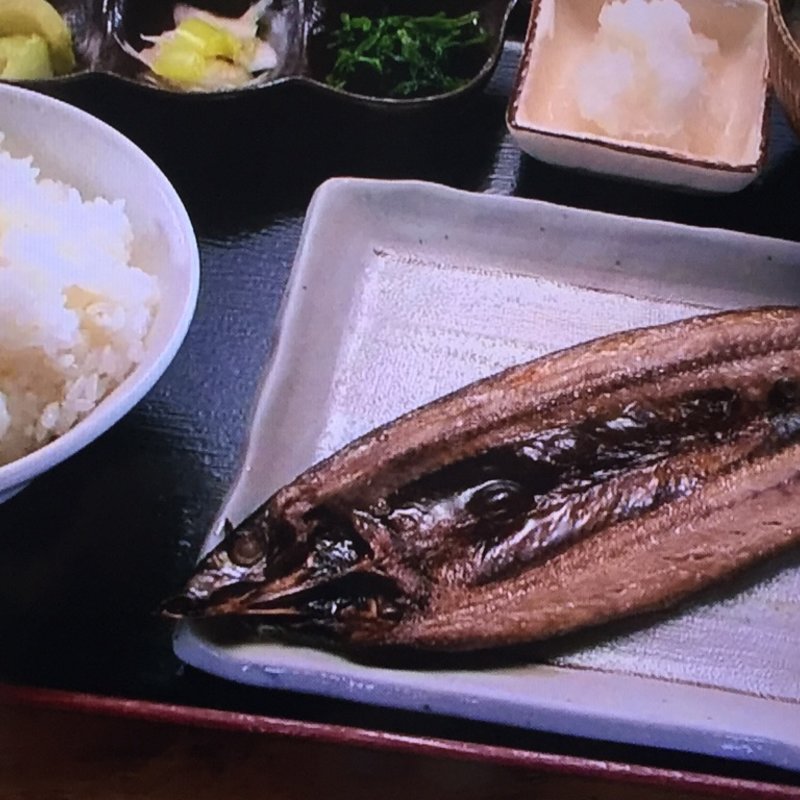 さんまの灰干し定食(ひもの野郎 梅田第4ビル本店 )