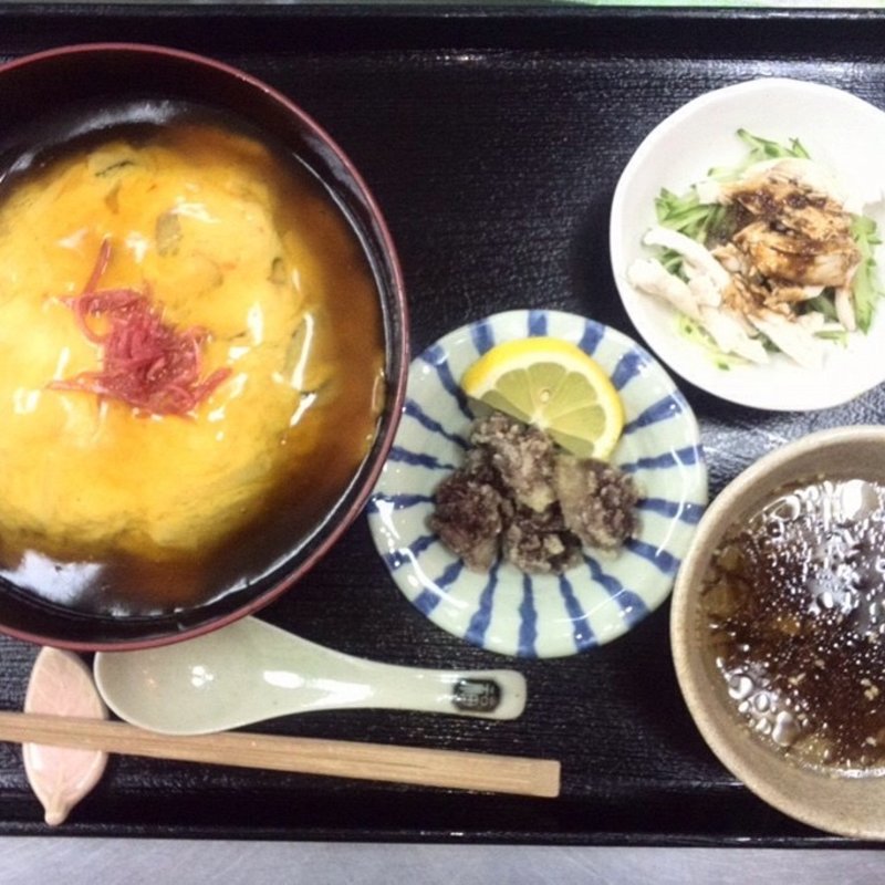 天津飯セット(お食事翁)