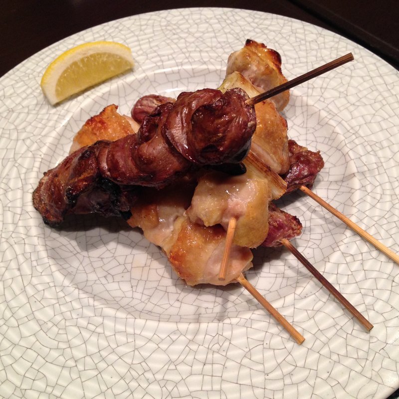 大山鶏の串焼き(がっしょ出雲)
