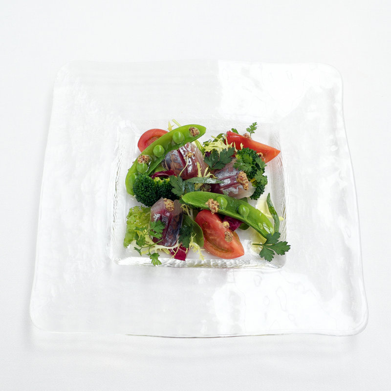 鯵のお造り(エスカーレ ホテルモントレ赤坂店)