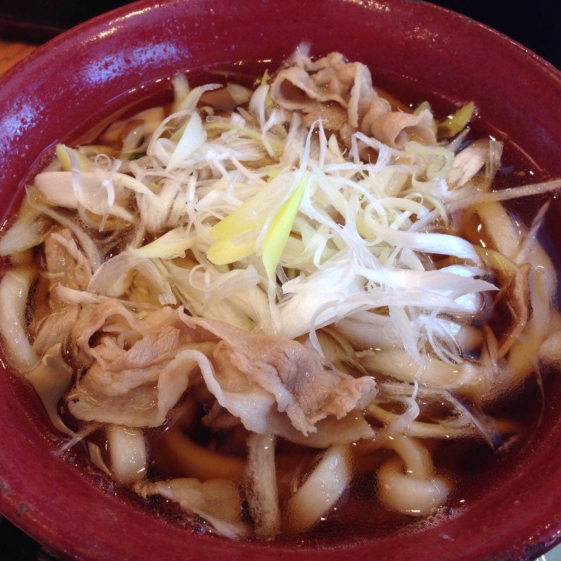黒豚うどん(ふく福 鹿児島空港店)
