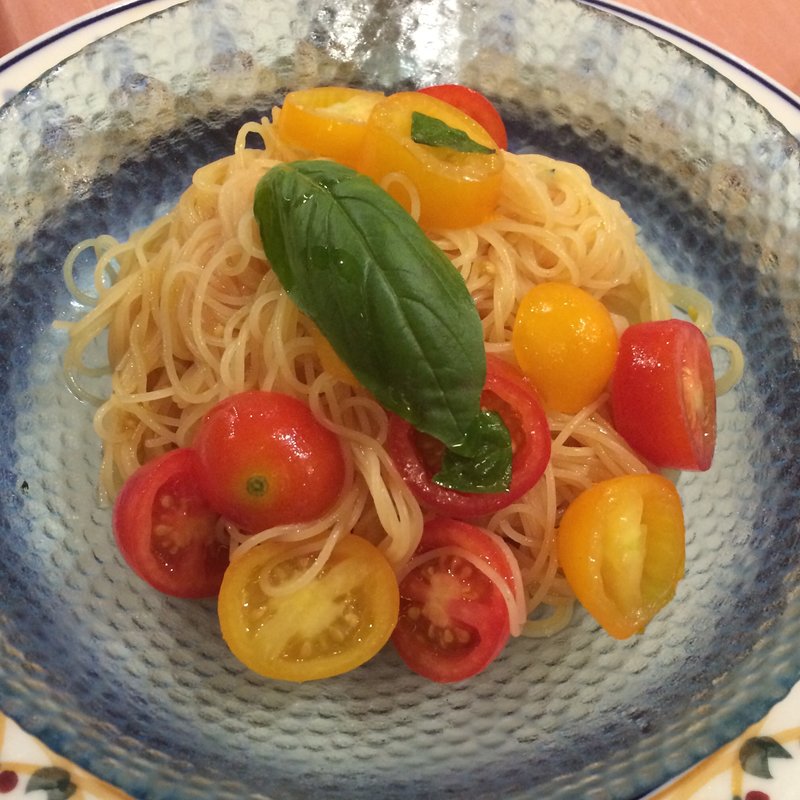 トマトの冷製パスタ(マーノマッジョ大崎店)