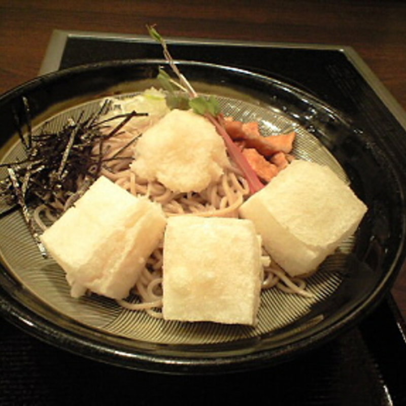 冷やし揚げ餅そば(信州そば処 そじ坊 川崎アゼリア店)