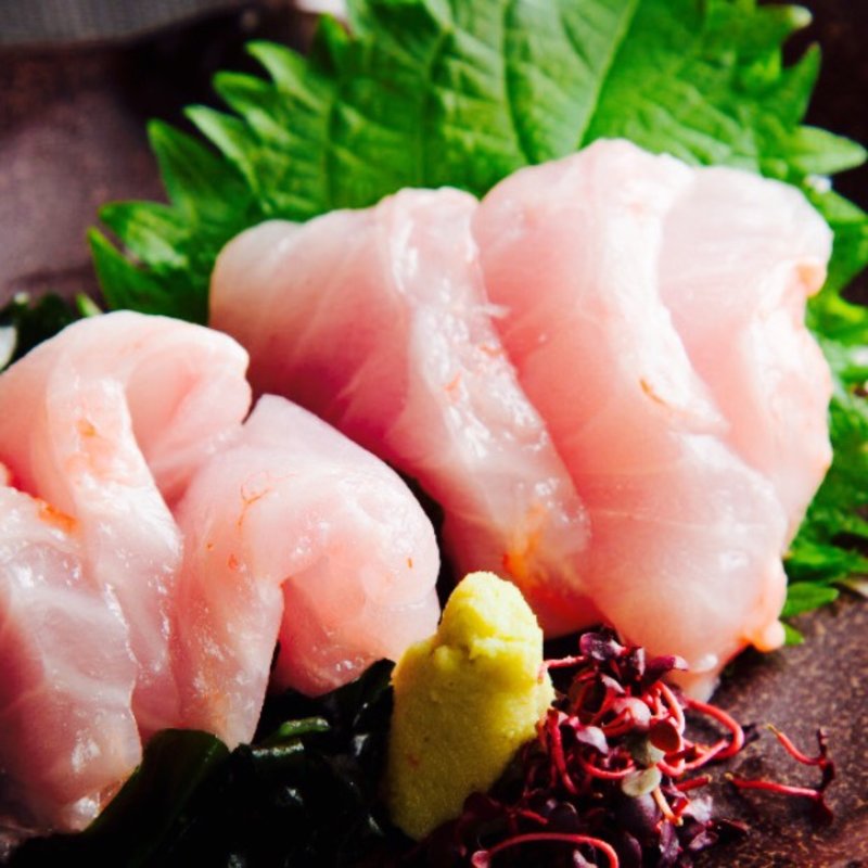 金目鯛のお造り(江戸三座)