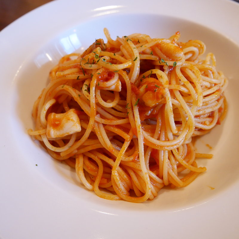 トマトのパスタセット(武蔵小杉バール・デルソーレ)