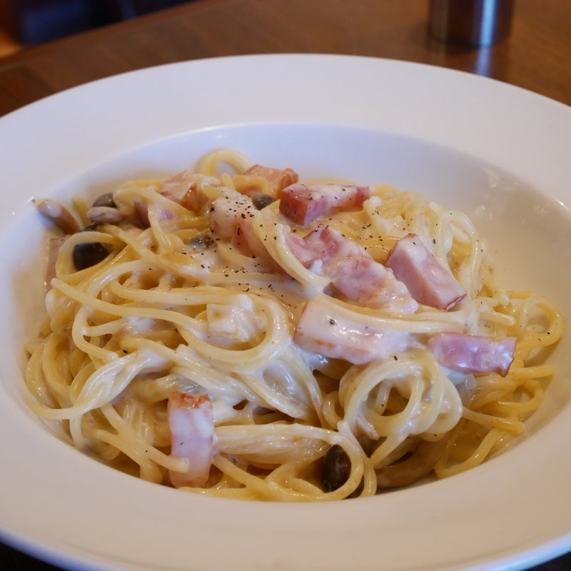 クリームパスタセット(武蔵小杉バール・デルソーレ)