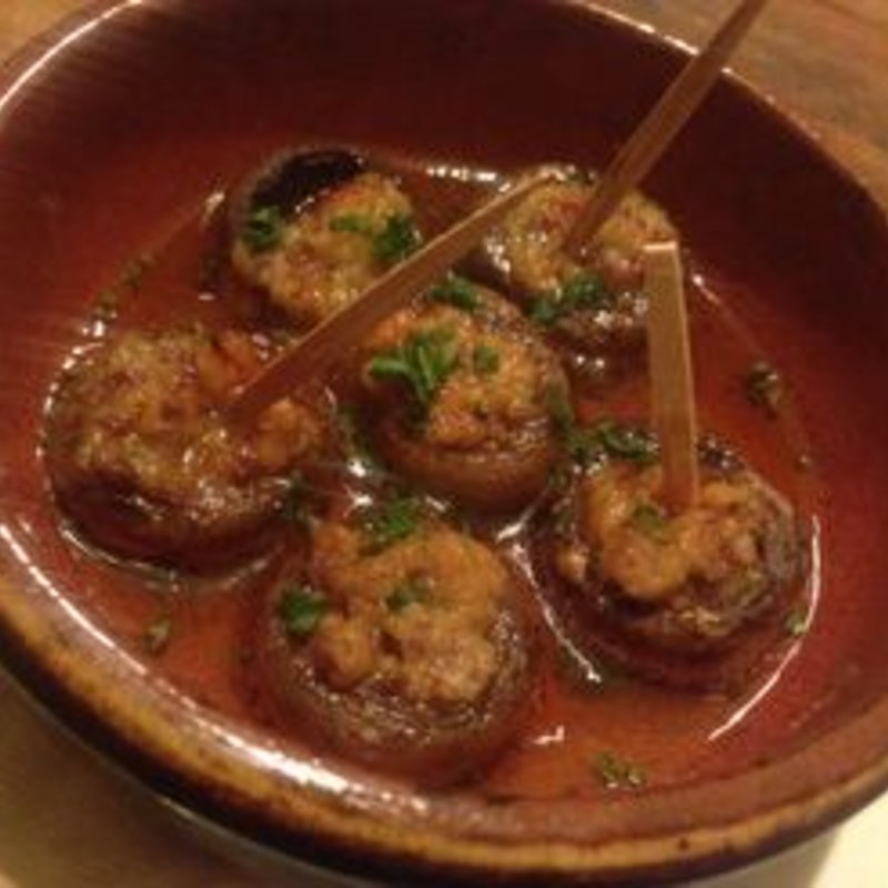 マッシュルームのプランチャ(スペインバル INICIO)