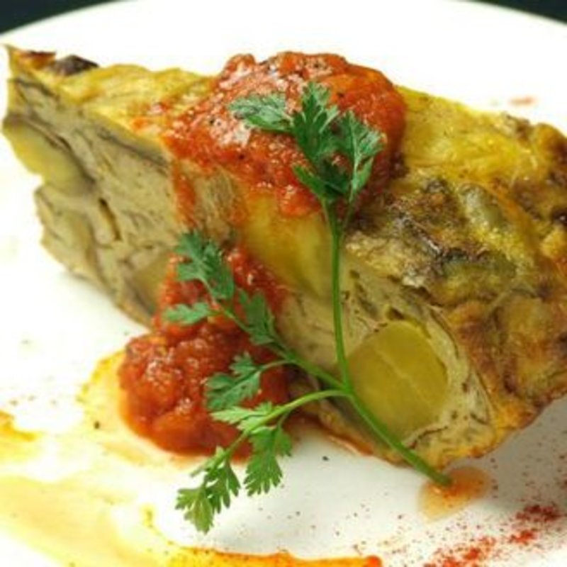 季節野菜たっぷりのスペイン風オムレツ(スペインバル INICIO)