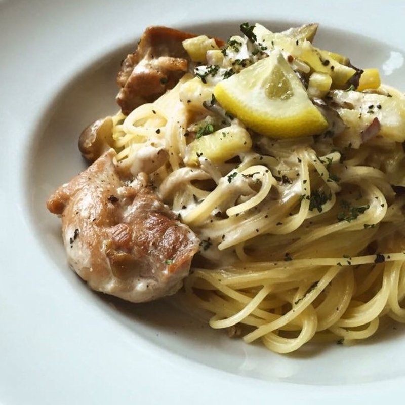 鶏もも肉とさつまいものレモンクリーム(カフェ エデン 江坂店)