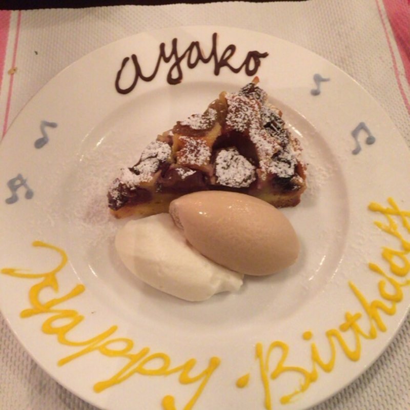 お誕生日のプレート(poisson-rouge)