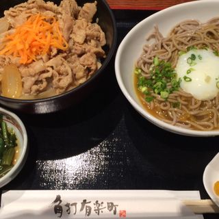 蕎麦定食(角打)