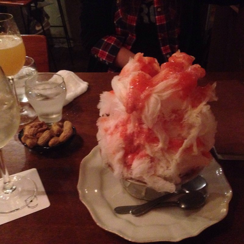 かき氷(ツキノワ料理店)