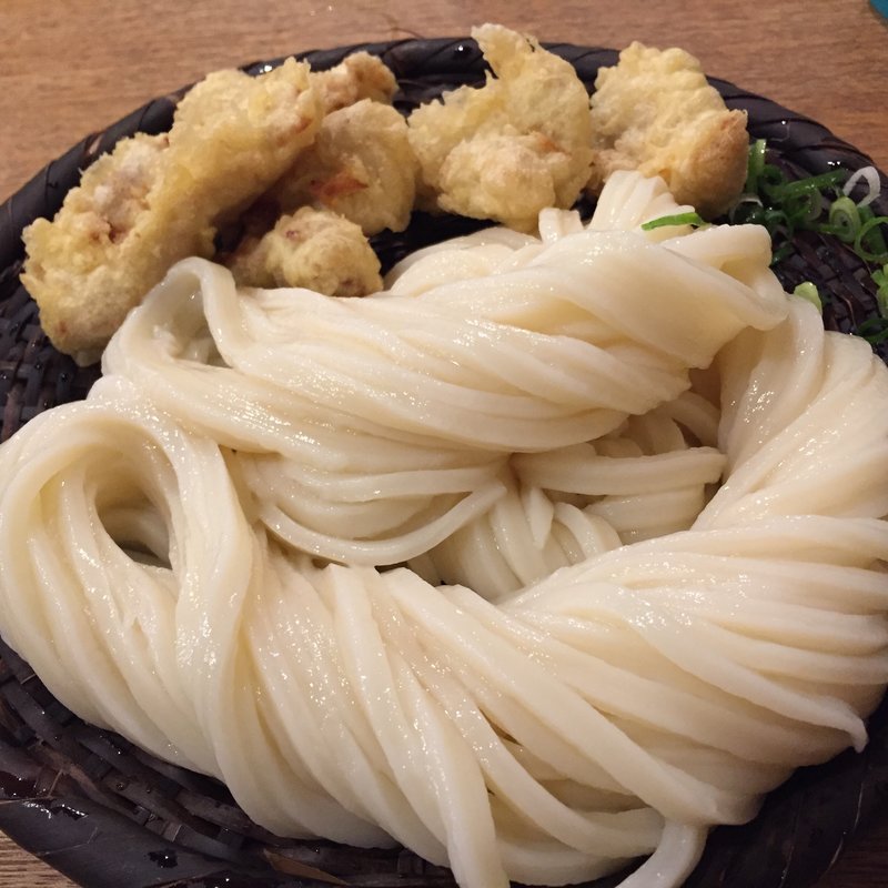 ざる+かしわ天(慎)