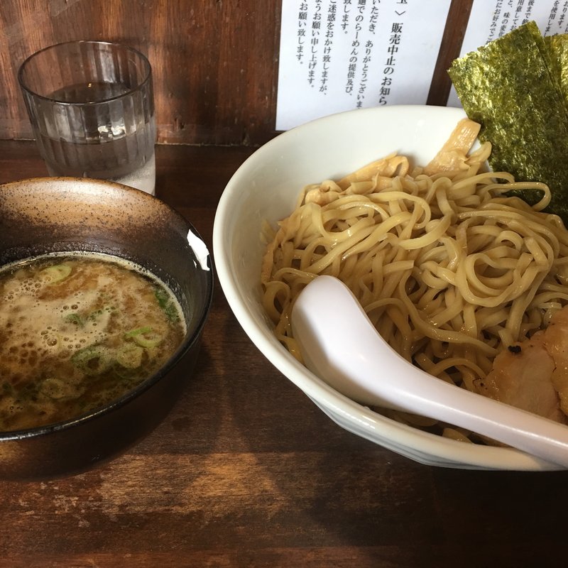 濃厚つけ麺 醤油 中盛(麺匠 ようすけ 鶏煮亭 下高井戸店)