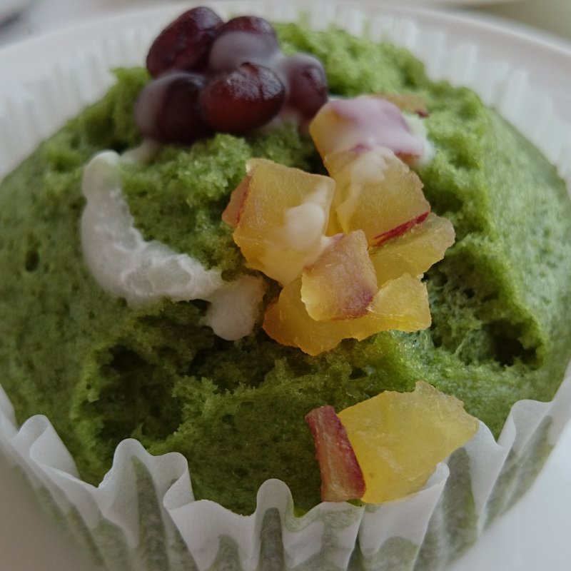 蒸し宇治抹茶とさつまいものパンケーキ(フラワー 竹内街道軽里店)