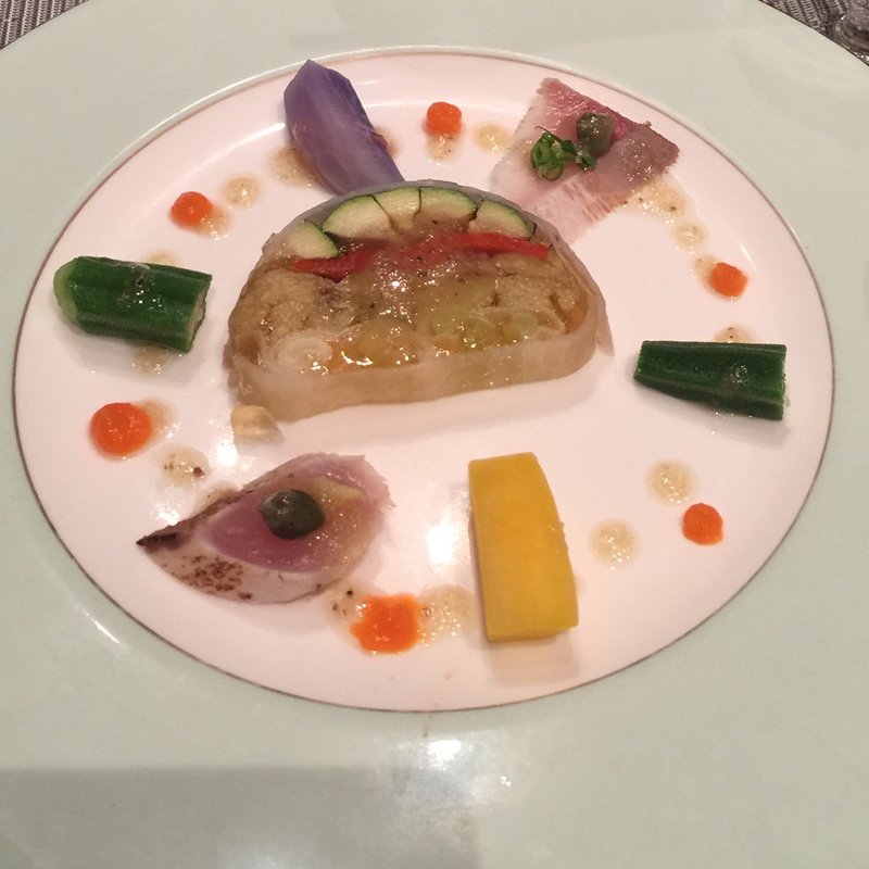 旬の野菜のゼリー寄せ(桜ヶ池クアガーデン)