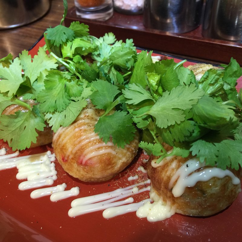 たこやき 6個　パクチー＆ソース(たこ焼き たこランラン)