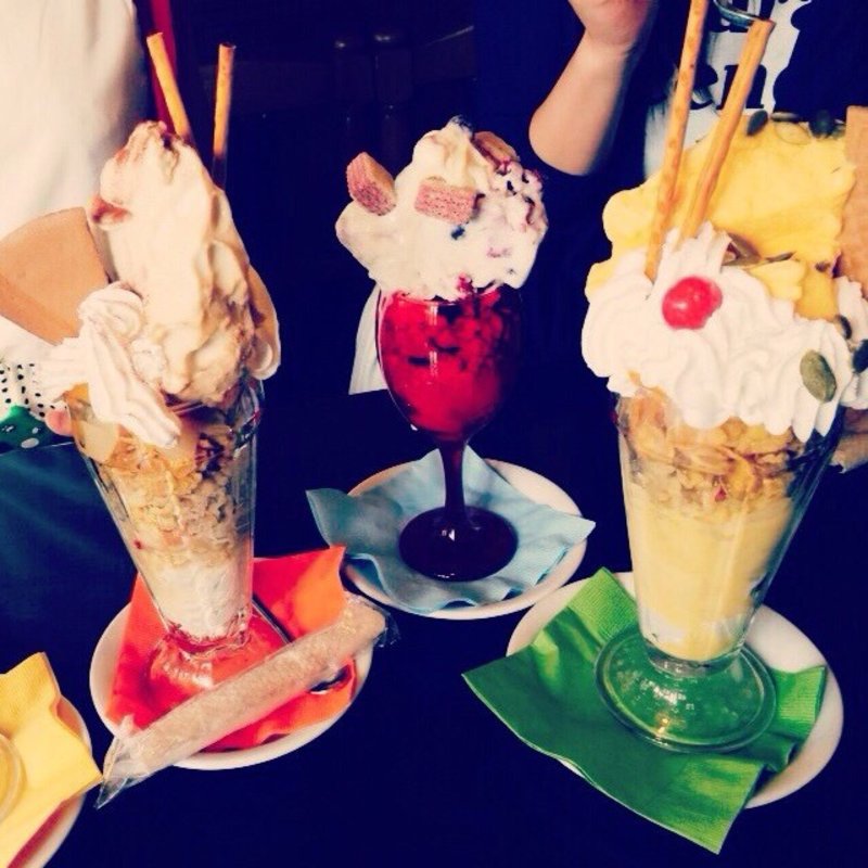 かぼちゃのジェラートパフェ(道 （オリエンタル　カフェ　ダイニング　珈琲専科　道）)