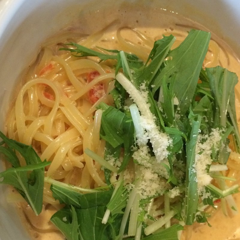 鳥取県境港産紅ズワイガニのトマトクリームソース(一軒家イタリアン ジャパリア レグナ)