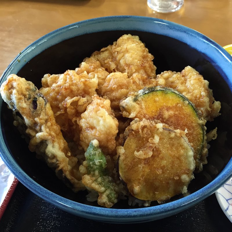 ミニ穴子天丼(活魚ニューこのり )