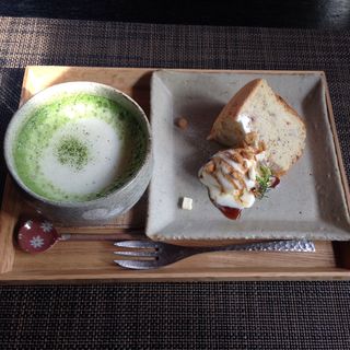 豆乳抹茶ラテ(一路堂カフェ )
