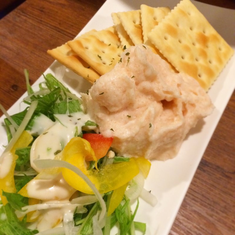 タラモマッシュ クラッカー添え(ふれあい酒場 温たいむ)