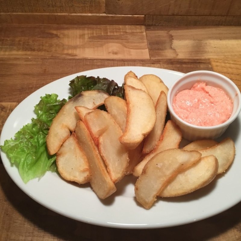 ポテトフライ　明太マヨソース(地下の隠れ家 肉バル ビストロ酒場GABU2 柏)