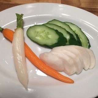 季節野菜の浅漬け(地下の隠れ家 肉バル ビストロ酒場GABU2 柏)