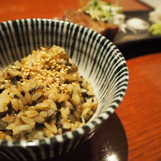 高菜ライス(鉄板焼 織部 )