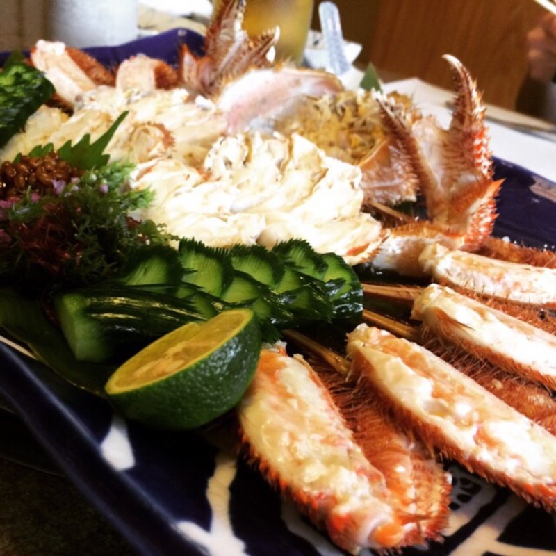 毛蟹(かに道楽の奥座敷 網元本館)