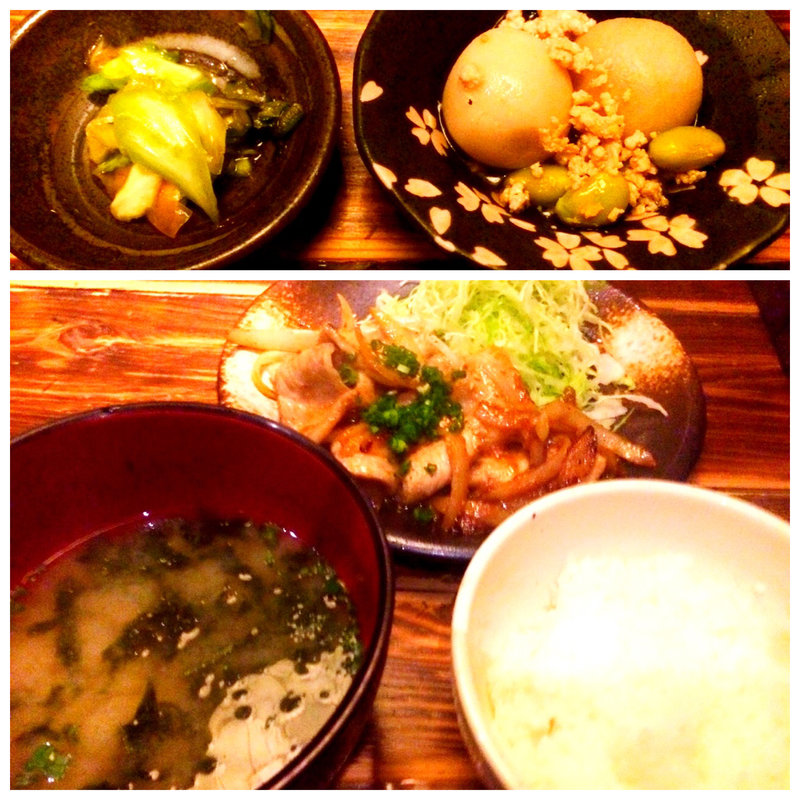 豚ロース生姜焼き膳(博多 なぎの木 青山 )