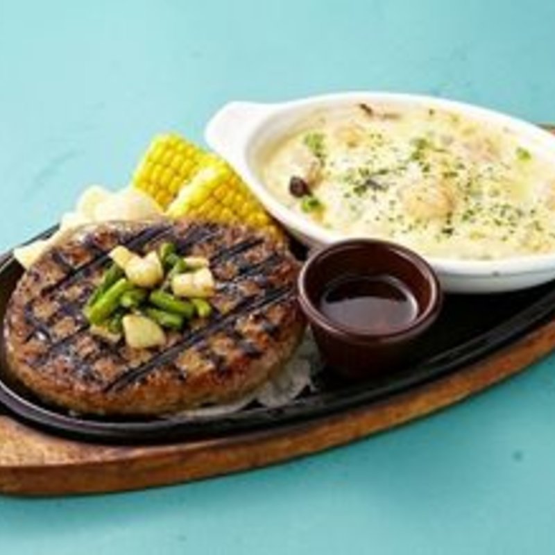 ハンバーグ&海老ドリア(レインフォレストカフェ・トーキョー （Rainforest cafe）)