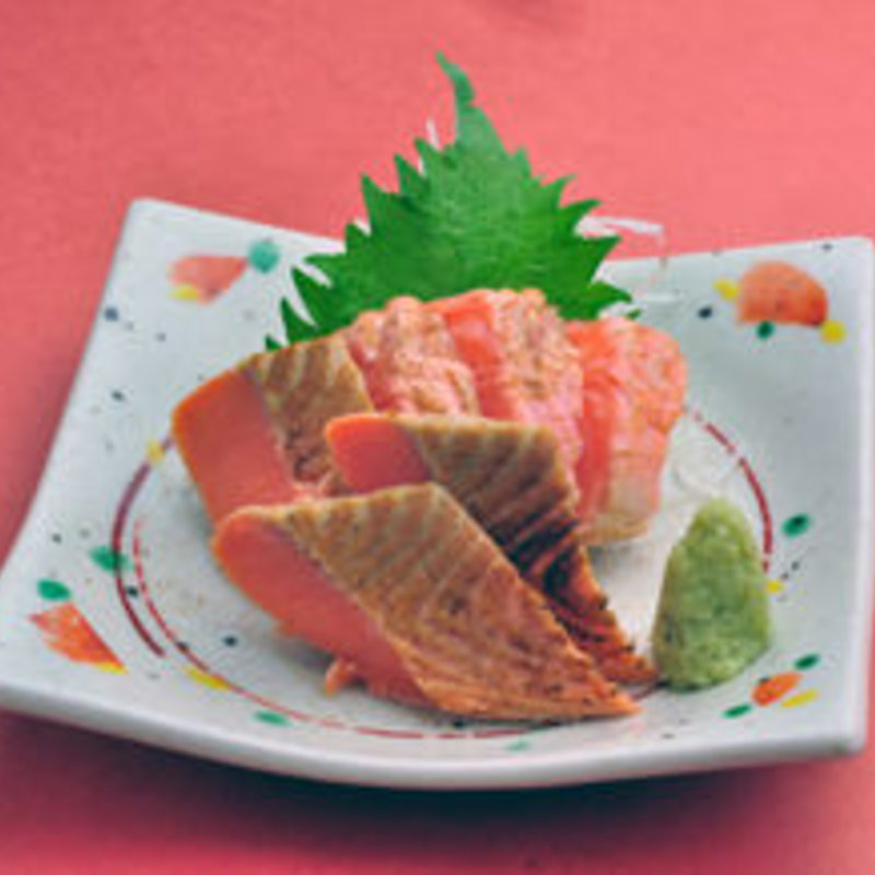 サーモンのお造り(炭家米蔵 モナ新浦安店)