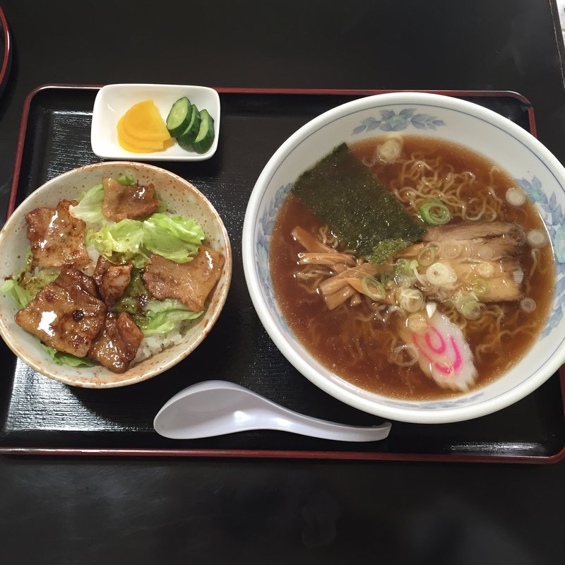 焼肉丼セット(めっちゃごめん)