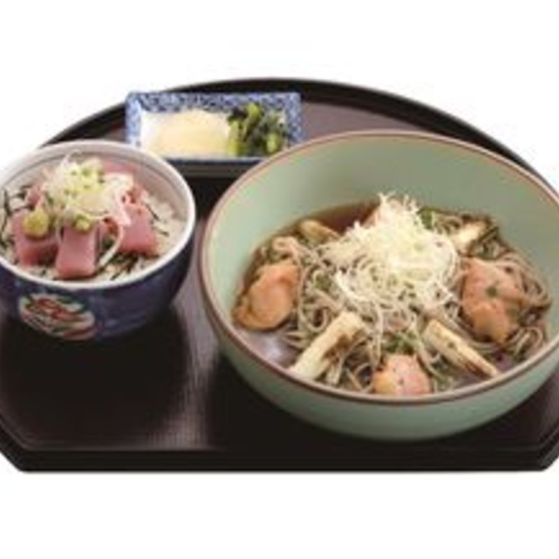 冷やし鴨蕎麦(炭家米蔵 モナ新浦安店)